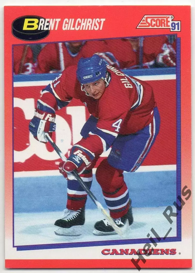 Карточка Brent Gilchrist/Брент Гилкрист (Montreal Canadiens/Монреаль) НХЛ/NHL