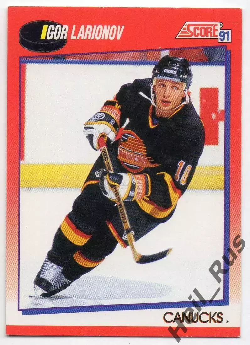 Карточка Игорь Ларионов Vancouver Canucks/Ванкувер, Химик, ЦСКА, СКА НХЛ/NHL/КХЛ