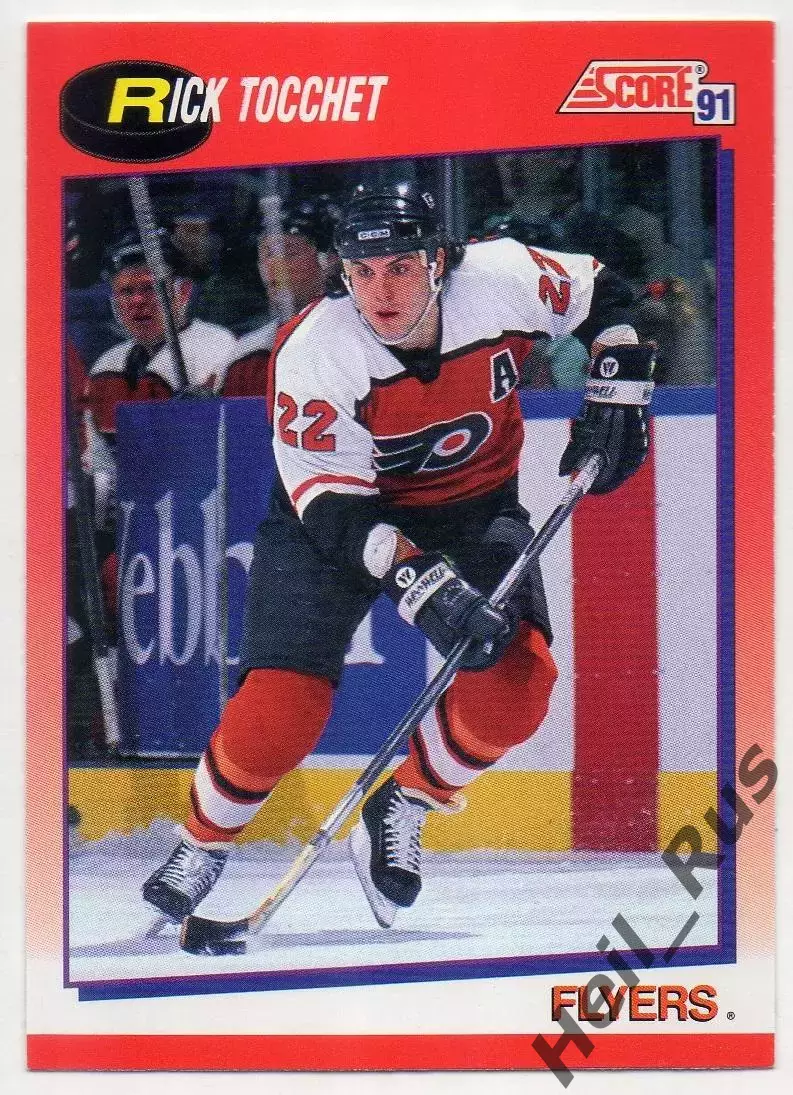 Карточка Rick Tocchet/Рик Токкет Philadelphia Flyers/Филадельфия Флайерз НХЛ/NHL