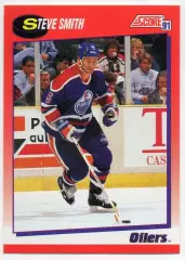 Хоккей. Карточка Steve Smith/Стив Смит Edmonton Oilers/Эдмонтон Ойлерз НХЛ/NHL