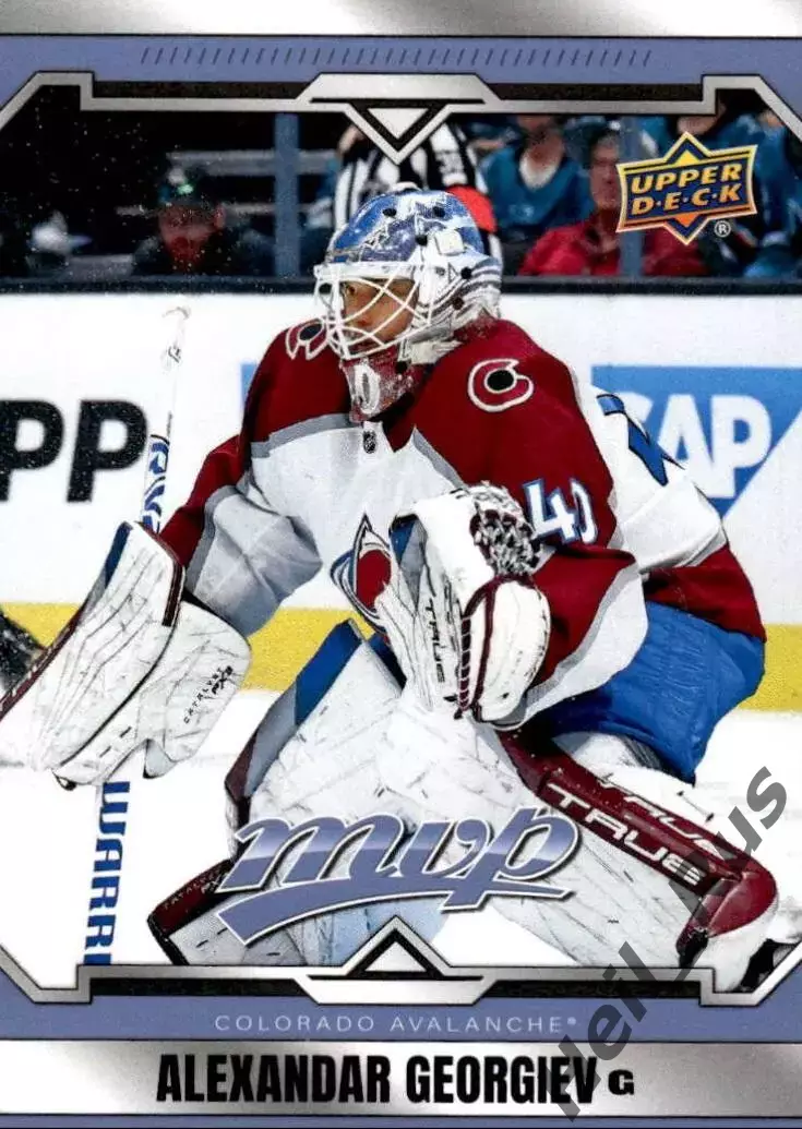 Карточка Александр Георгиев (Colorado Avalanche/Колорадо, Спартак/Химик) НХЛ/КХЛ