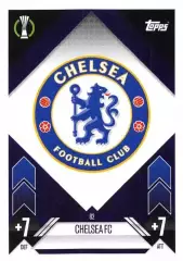 Футбол. Карточка Логотип/Эмблема Chelsea FC/Челси Лига Конференций 2024-25 TOPPS