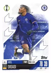 Футбол. Карточка Аксель Дисаси Челси/Астон Вилла/Монако Лига Конференций 2024-25