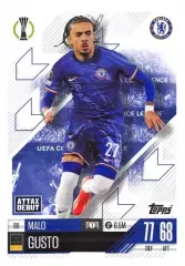 Футбол. Карточка Malo Gusto/Мало Гюсто (Челси) Лига Конференций 2024-25 TOPPS