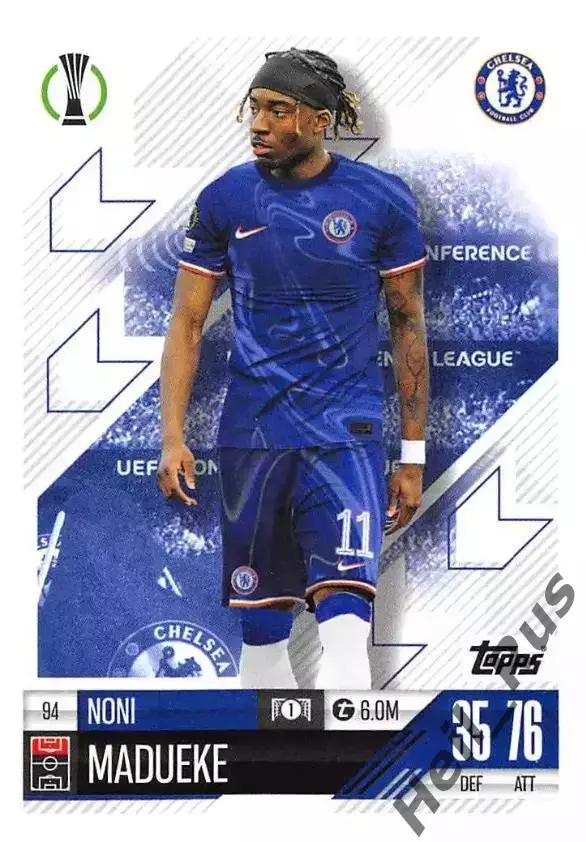 Карточка Noni Madueke/Нони Мадуэке (Челси, ПСВ) Лига Конференций 2024-25 TOPPS
