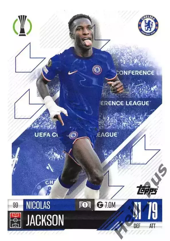 Карточка Николас Джексон (Челси, Бавария, Вильярреал) Лига Конференций 2024-25