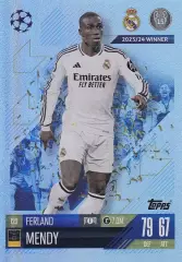 Футбол. Карточка Ферлан Менди (Реал Мадрид, Олимпик Лион) Лига Чемпионов 2024-25
