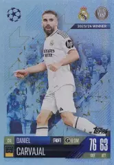Футбол. Карточка Даниэль Карвахаль Реал Мадрид, Байер 04 Лига Чемпионов 2024-25