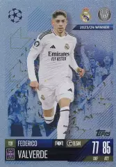 Футбол. Карточка Федерико Вальверде (Реал Мадрид) Лига Чемпионов 2024-25 TOPPS