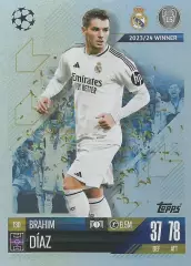 Карточка Браим Диас (Реал Мадрид, Милан, Манчестер Сити) Лига Чемпионов 2024-25