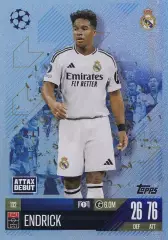 Футбол Карточка Endrick/Эндрик Реал Мадрид/Палмейрас/Лион Лига Чемпионов 2024-25