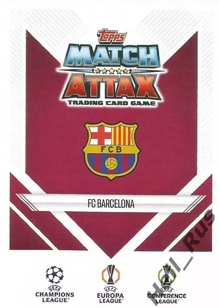 Футбол. Карточка Логотип FC Barcelona / Барселона Лига Чемпионов 2024-25 TOPPS 1