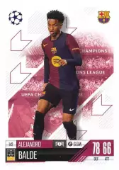 Карточка Alejandro Balde/Алехандро Бальде Барселона Лига Чемпионов 2024-25 TOPPS