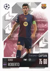 Футбол. Карточка Sergi Roberto/Серджи Роберто (Барселона) Лига Чемпионов 2024-25
