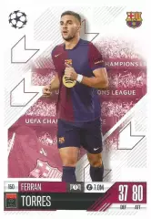 Карточка Ферран Торрес Барселона, Манчестер Сити/Валенсия Лига Чемпионов 2024-25