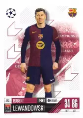 Футбол. Карточка Роберт Левандовский (Барселона, Бавария) Лига Чемпионов 2024-25
