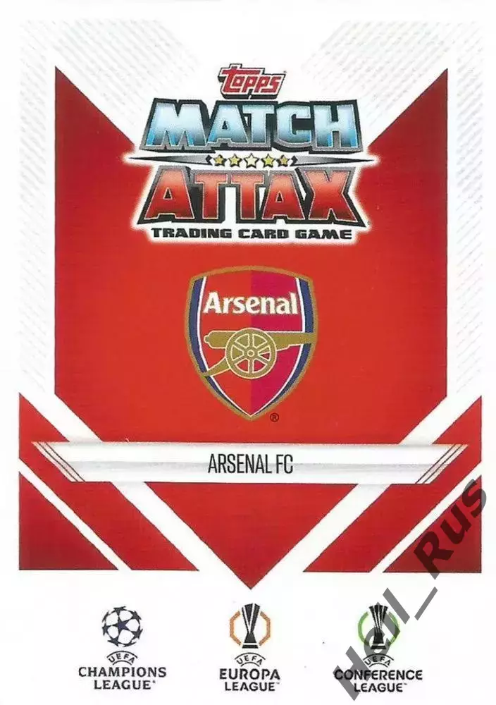 Футбол. Карточка Логотип Arsenal FC/Арсенал Лондон Лига Чемпионов 2024-25 TOPPS 1