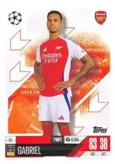 Футбол. Карточка Gabriel/Габриэл (Арсенал, Динамо Загреб) Лига Чемпионов 2024-25