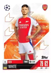 Футбол. Карточка Ben White/Бен Уайт Арсенал Лондон Лига Чемпионов 2024-25 TOPPS