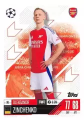 Карточка Александр Зинченко (Арсенал, Уфа/Манчестер Сити) Лига Чемпионов 2024-25
