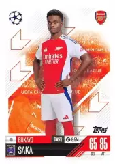 Футбол. Карточка Bukayo Saka/Букайо Сака (Арсенал Лондон) Лига Чемпионов 2024-25