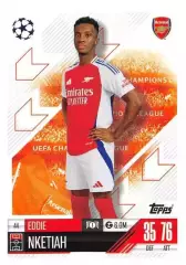 Карточка Эдди Нкетиа Арсенал, Кристал Пэлас, Лидс Юнайтед Лига Чемпионов 2024-25