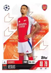 Футбол. Карточка Габриэл Жезус (Арсенал, Манчестер Сити) Лига Чемпионов 2024-25