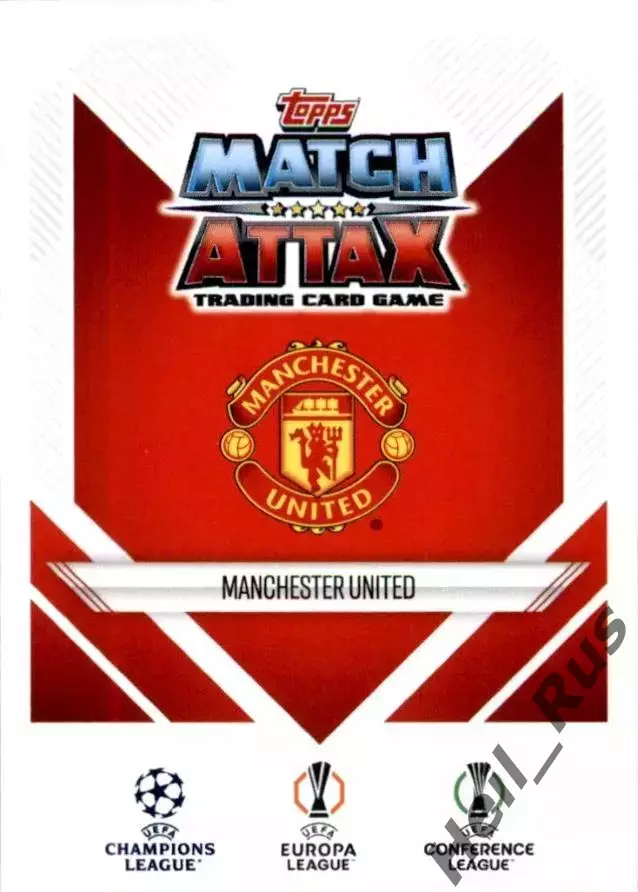 Футбол. Карточка Логотип/Эмблема Манчестер Юнайтед Лига Европы 2024-25 TOPPS 1