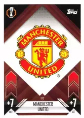 Футбол. Карточка Логотип/Эмблема Манчестер Юнайтед Лига Европы 2024-25 TOPPS