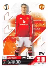 Футбол. Карточка Алехандро Гарначо (Манчестер Юнайтед/Челси) Лига Европы 2024/25