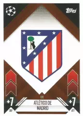 Футбол. Карточка Логотип/Эмблема Атлетико Мадрид Лига Чемпионов 2024-25 TOPPS