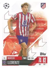 Карточка Маркос Льоренте (Атлетико Мадрид, Реал) Лига Чемпионов 2024-25 TOPPS