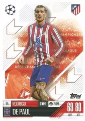 Карточка Родриго де Пауль Атлетико Мадрид, Удинезе Лига Чемпионов 2024-25 TOPPS