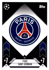 Футбол Карточка Логотип/Эмблема Пари Сен-Жермен/ПСЖ Лига Чемпионов 2024-25 TOPPS