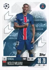 Карточка Рандаль Коло Муани Пари Сен-Жермен/ПСЖ, Ювентус Лига Чемпионов 2024-25