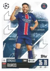 Карточка Гонсалу Рамуш Пари Сен-Жермен/ПСЖ, Бенфика Лига Чемпионов 2024-25 TOPPS