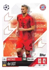 Карточка Маттейс де Лигт Бавария, Манчестер Юнайтед, Аякс Лига Чемпионов 2024-25