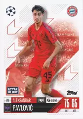 Футбол. Карточка Александар Павлович Бавария Мюнхен Лига Чемпионов 2024-25 TOPPS