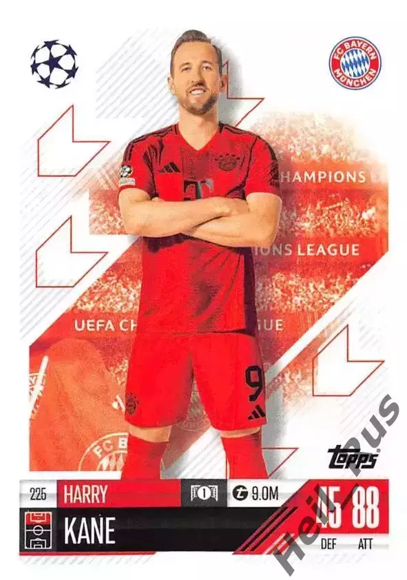 Карточка Харри Кейн (Бавария Мюнхен, Тоттенхэм Хотспур) Лига Чемпионов 2024-25