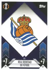 Футбол. Карточка Логотип/Эмблема Реал Сосьедад Лига Европы 2024-25 TOPPS