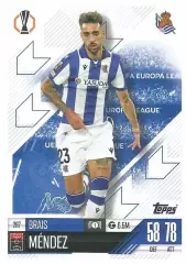 Футбол. Карточка Браис Мендес (Реал Сосьедад, Сельта) Лига Европы 2024-25 TOPPS