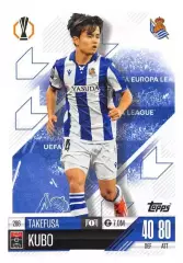 Футбол. Карточка Такэфуса Кубо Реал Сосьедад, Мальорка Лига Европы 2024/25 TOPPS