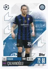 Карточка Хакан Чалханоглу Интернационале, Милан, Байер 04 Лига Чемпионов 2024-25