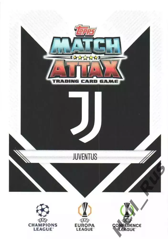 Футбол. Карточка Логотип/Эмблема Juventus/Ювентус Лига Чемпионов 2024-25 TOPPS 1