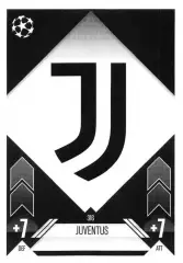 Футбол. Карточка Логотип/Эмблема Juventus/Ювентус Лига Чемпионов 2024-25 TOPPS
