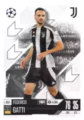 Футбол Карточка Федерико Гатти (Ювентус, Фрозиноне) Лига Чемпионов 2024-25 TOPPS