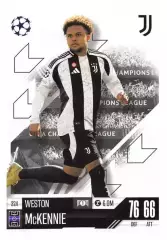 Футбол. Карточка Уэстон Маккенни Ювентус, Шальке 04 Лига Чемпионов 2024-25 TOPPS