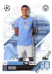 Карточка Rodri/Родри Манчестер Сити/Атлетико Мадрид Лига Чемпионов 2024-25 TOPPS