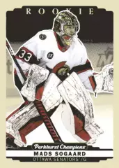 Хоккей; Карточка Mads Sogaard/Мадс Сегор Ottawa Senators/Оттава Сенаторз НХЛ/NHL