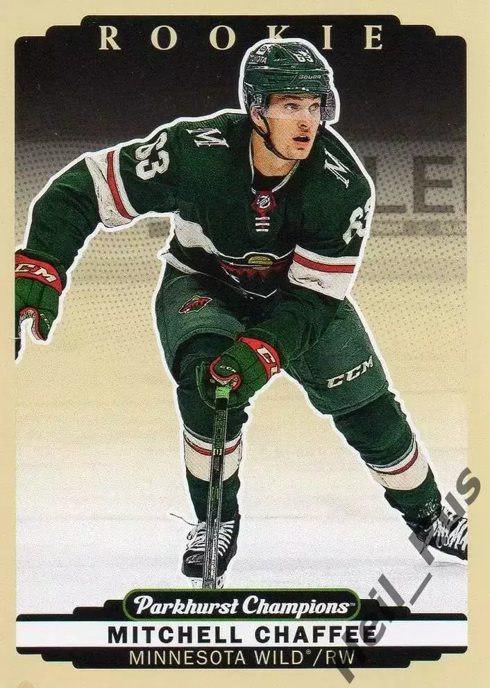 Карточка Mitchell Chaffee/Митчелл Чаффи (Minnesota Wild/Миннесота Уайлд) НХЛ/NHL